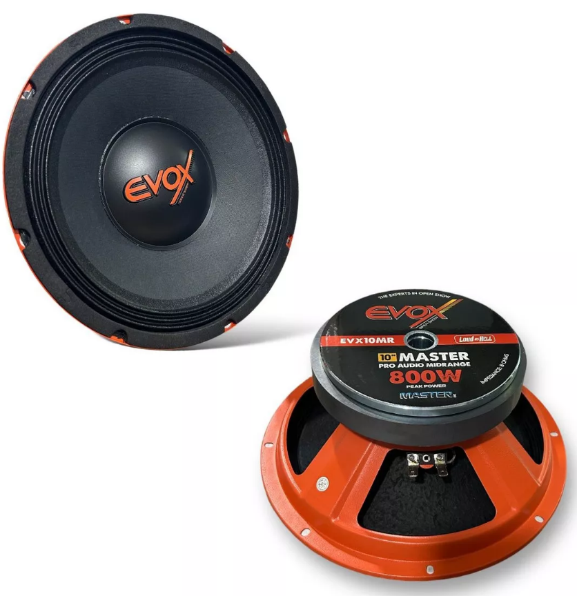 Medio Rango Evox EVX10MR 10 Pulgadas 400W RMS 8 Ohms 1 Vía