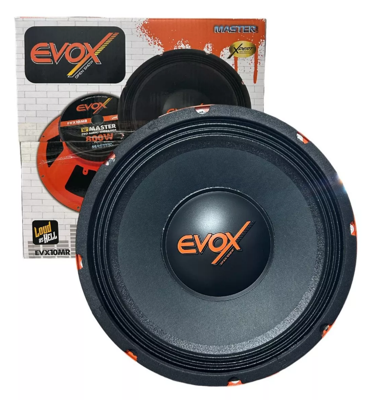 Medio Rango Evox EVX10MR 10 Pulgadas 400W RMS 8 Ohms 1 Vía