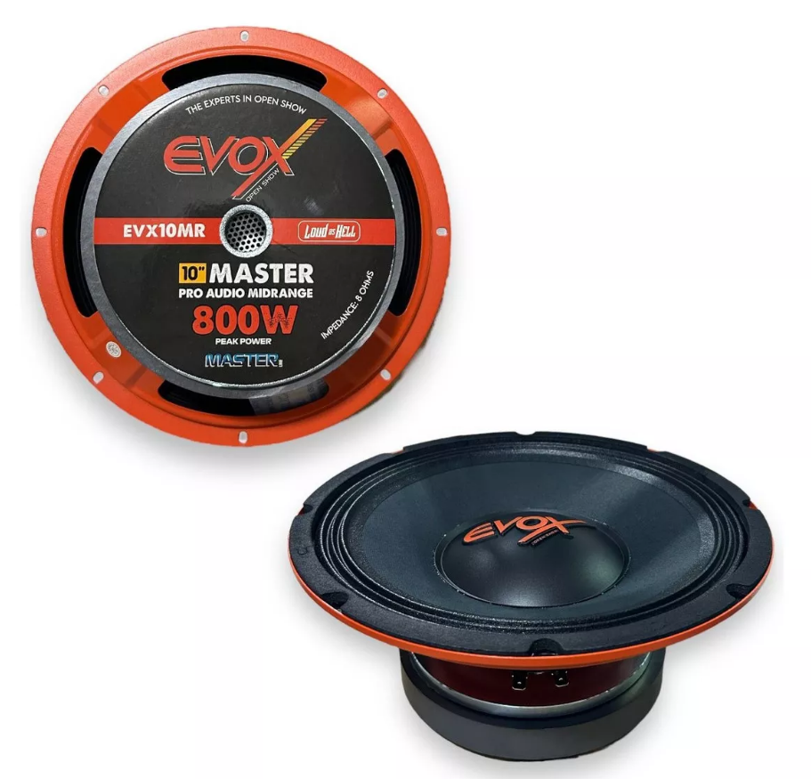 Medio Rango Evox EVX10MR 10 Pulgadas 400W RMS 8 Ohms 1 Vía