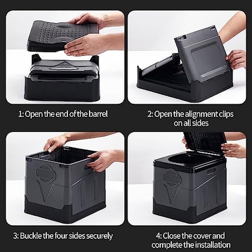Plegable Portátil Para Al Aire Libre Escusado Sanitario W.c
