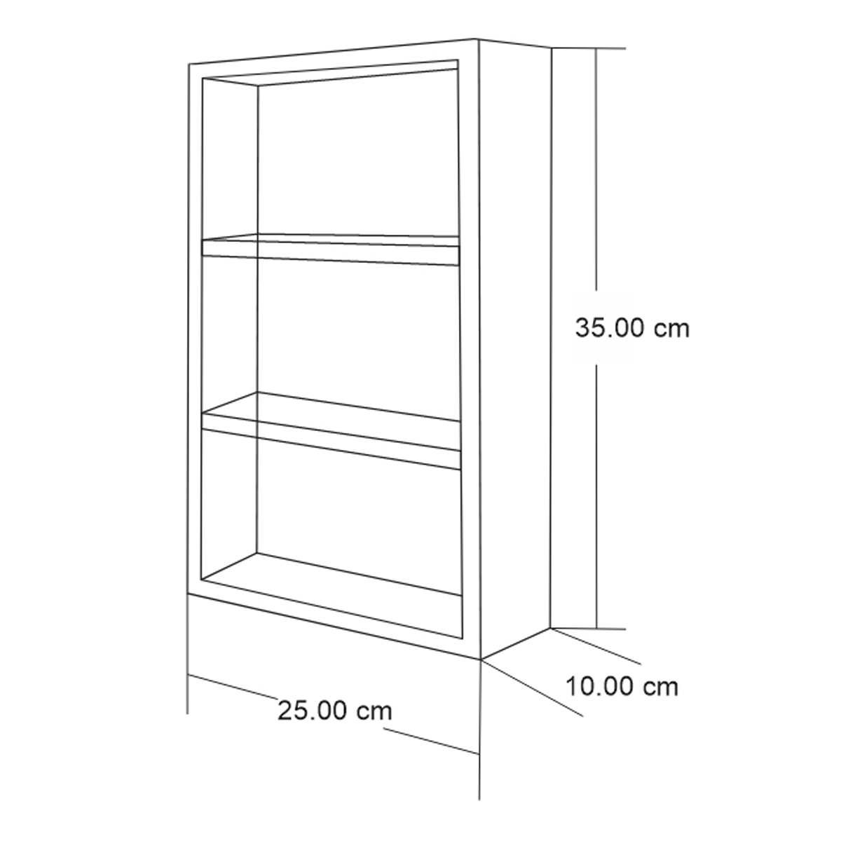 Botiquin Repisa Mdf 35cm Pared Primeros Auxilios Blanco