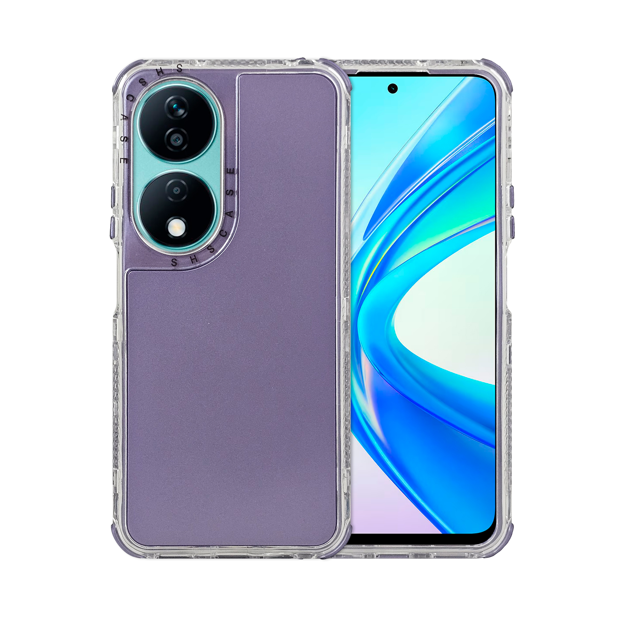 Funda Uso Rudo Rainbow 360 Morado Para Honor X7B