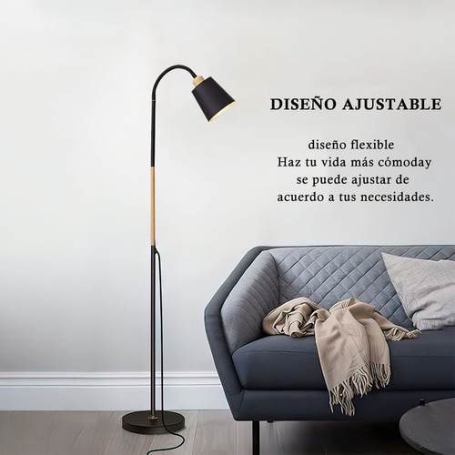 Lamparas De Piso De Metal Moderna Minimalista Ajustable 12w