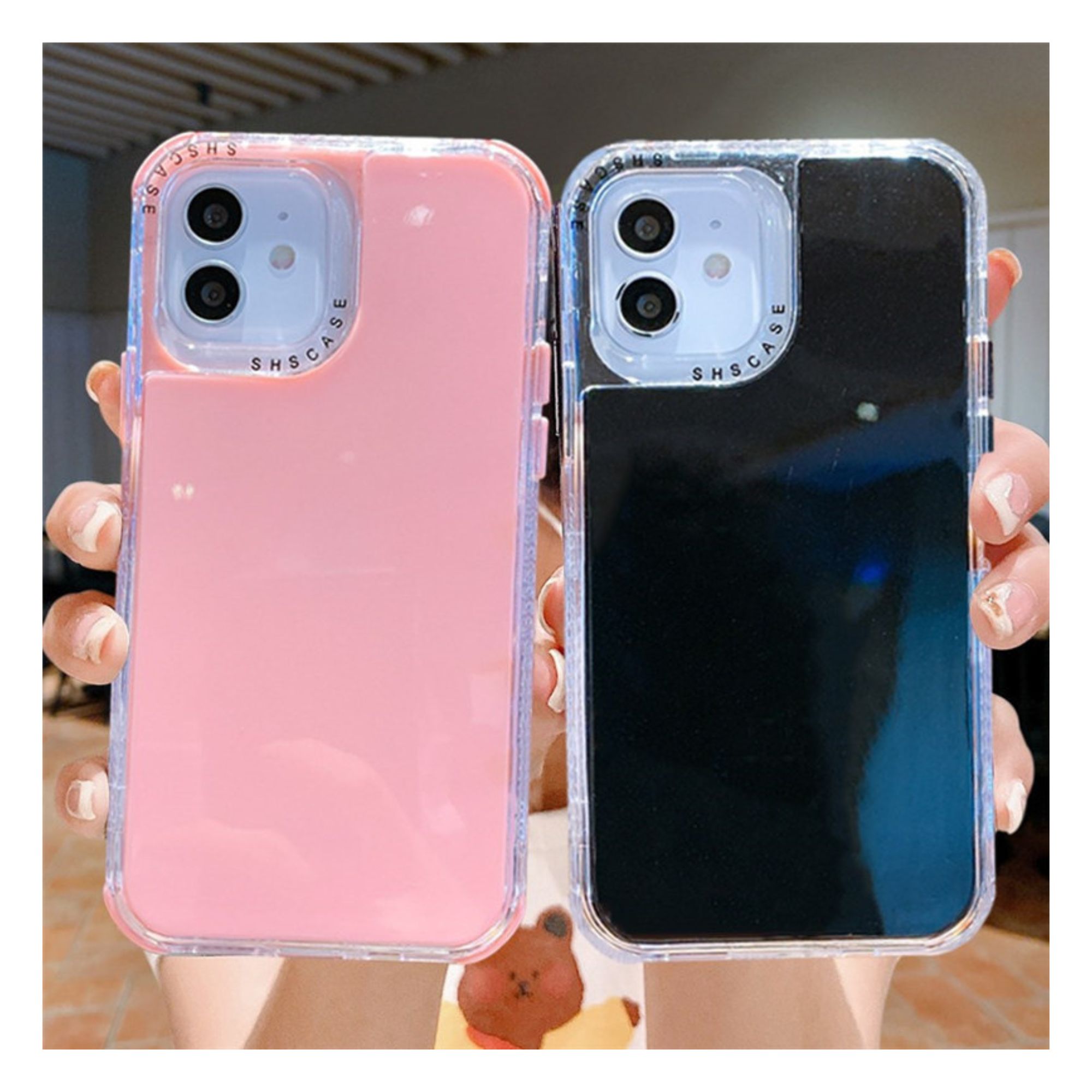 Funda Uso Rudo Rainbow Paint Negro Para iPhone 15 Pro Max