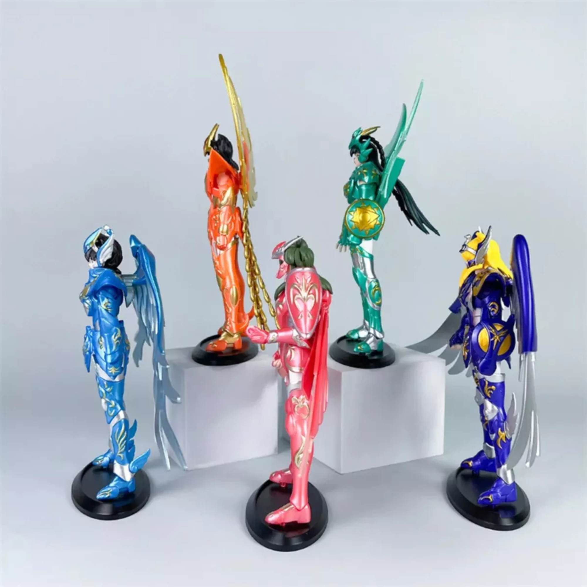 5 Figuras Caballeros Del Zodiaco Saint Seiya Armadura Divina