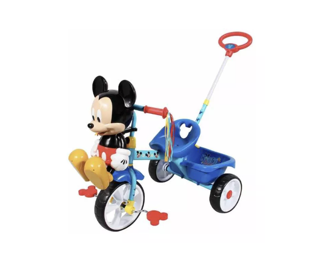 Triciclo Apache Mickey Mouse 2 En 1 Azul