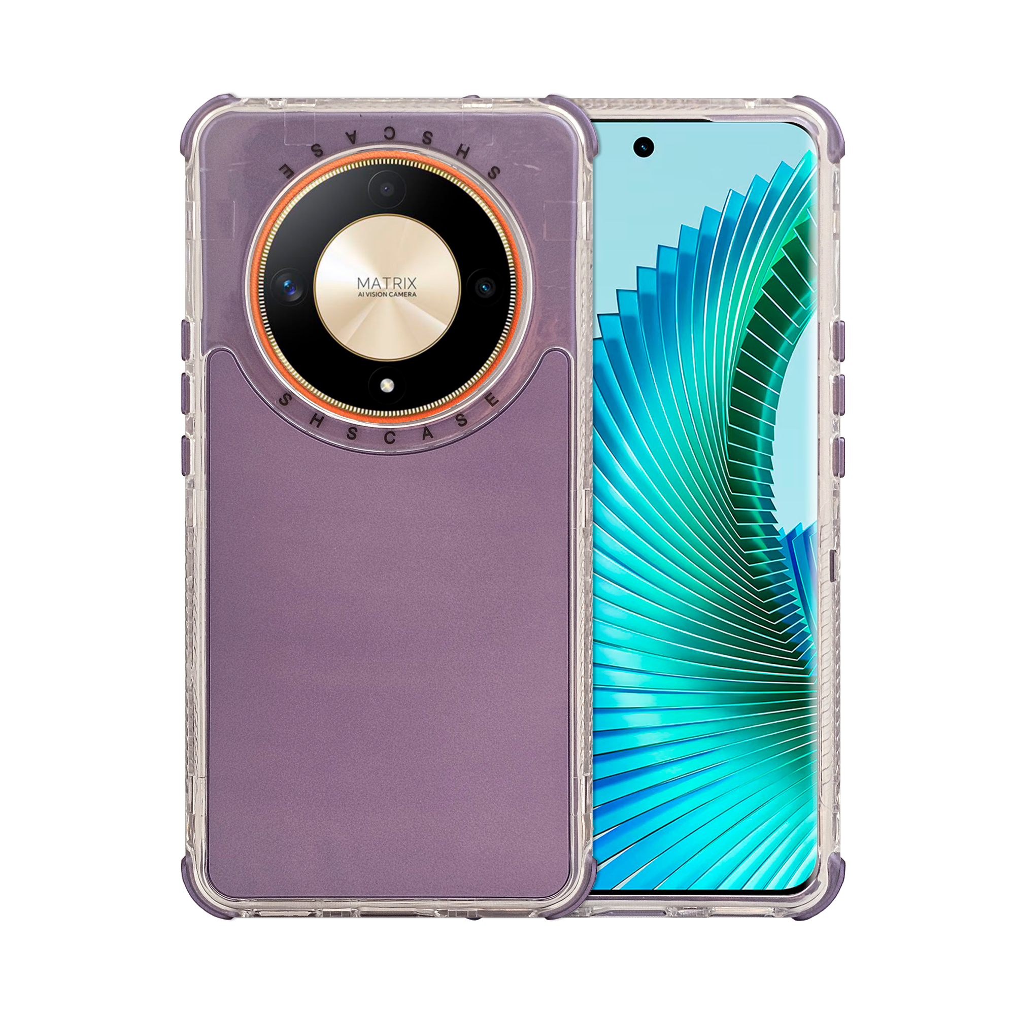 Funda Uso Rudo Rainbow 360 Morado Para Honor Magic 6 Lite