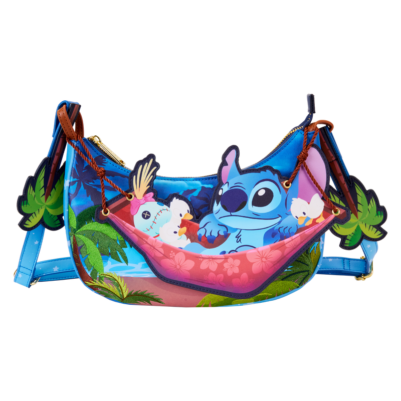 Loungefly Croosbody Bag Lilo And Stitch: Sticth Camping Cuties