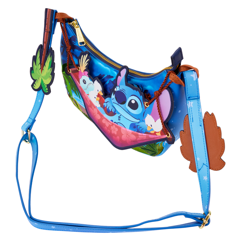 Loungefly Croosbody Bag Lilo And Stitch: Sticth Camping Cuties