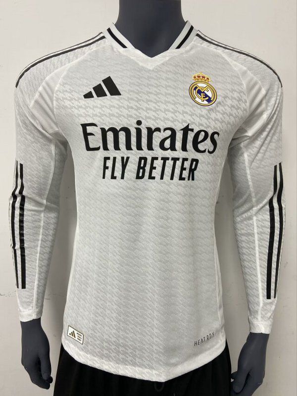 Nuevo! Jersey Real Madrid 2024/2025 Titular Local Blanca Manga Larga Talla XL