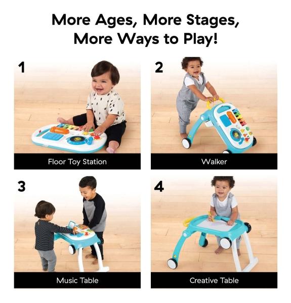 Andadera Para Bebé Baby Einstein Mix N Roll Musical Azul