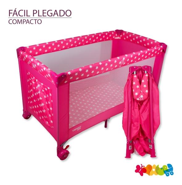 Cuna Corral Para Bebé Trendy Kids K800 Mini Plegable Rosa