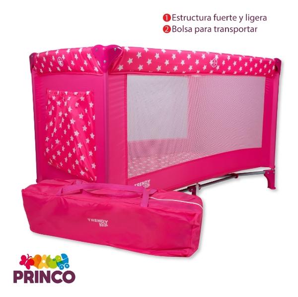 Cuna Corral Para Bebé Trendy Kids K800 Mini Plegable Rosa