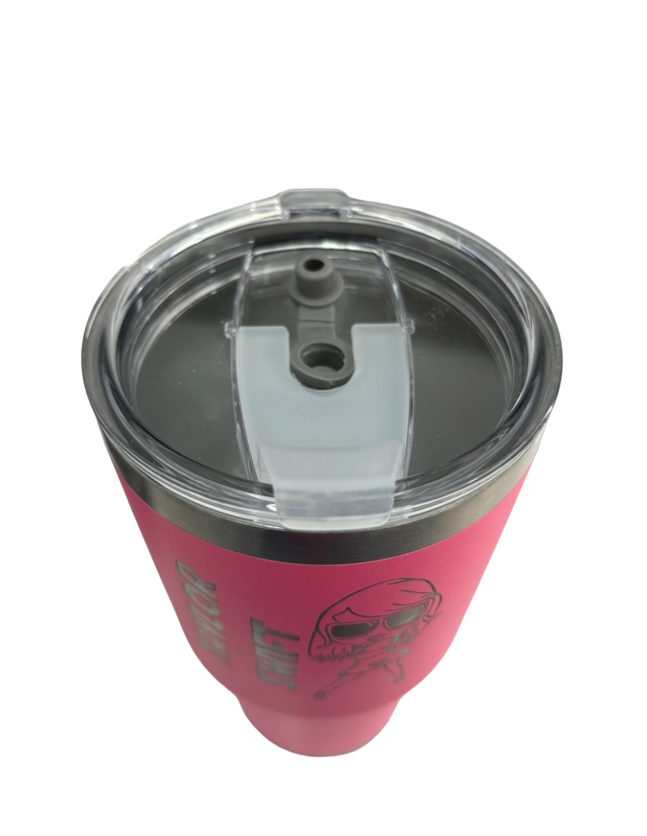 Termo de acero inoxidable Taylor Swift color fucsia de 30 Oz