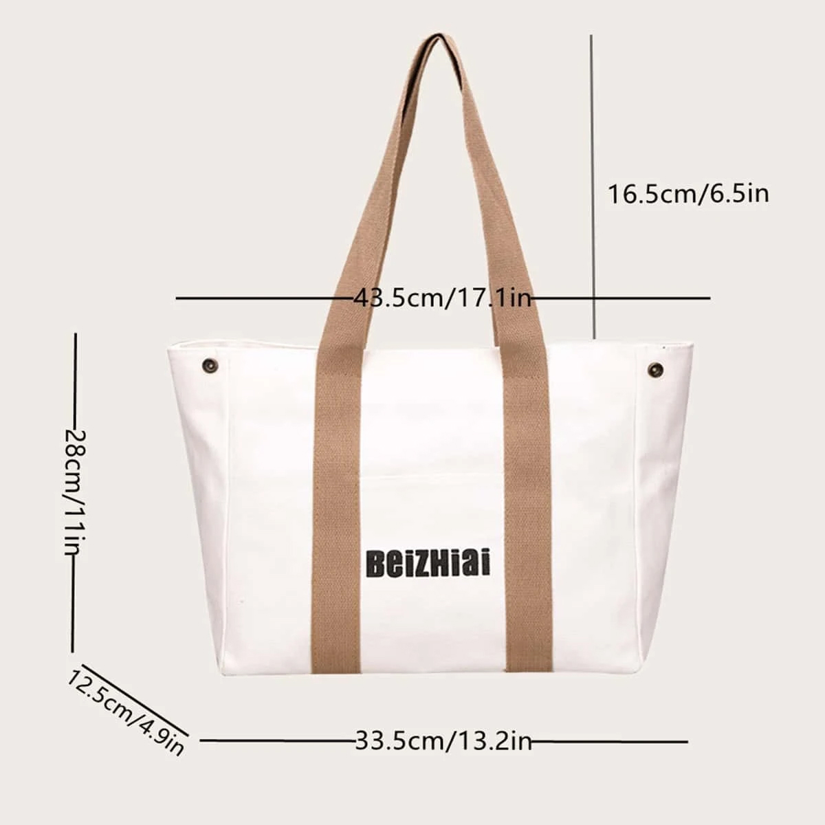 Bolsa De Lona Estilo Japonés De Gran Capacidad Resistente