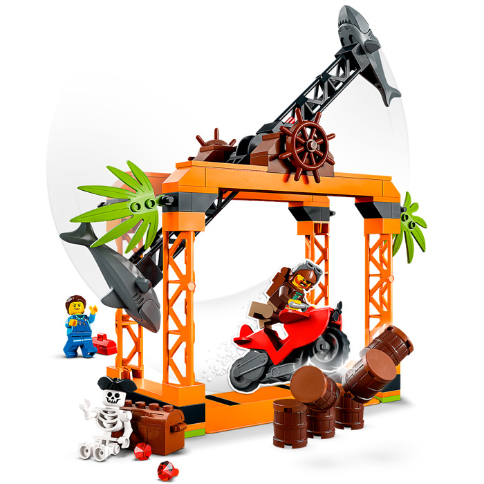 LEGO - 60342 CITY Desafío Acrobático: Ataque del Tiburón 122 PZAS.