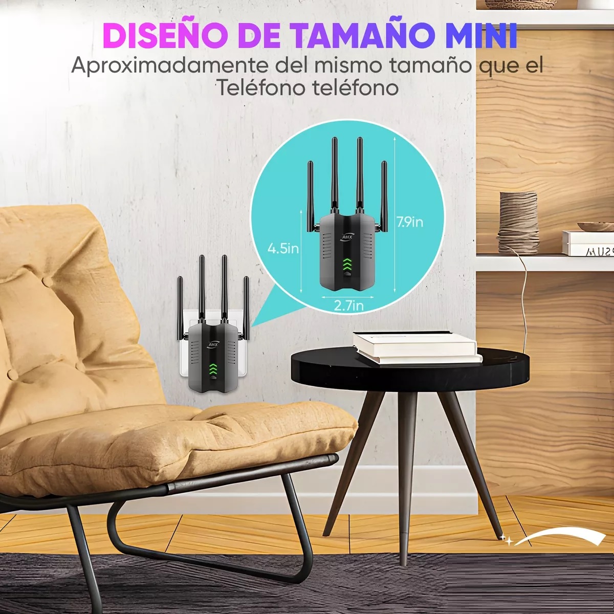 Repetidor Wifi Amplificador Señal 1200mbps 110/230v Wps 5g