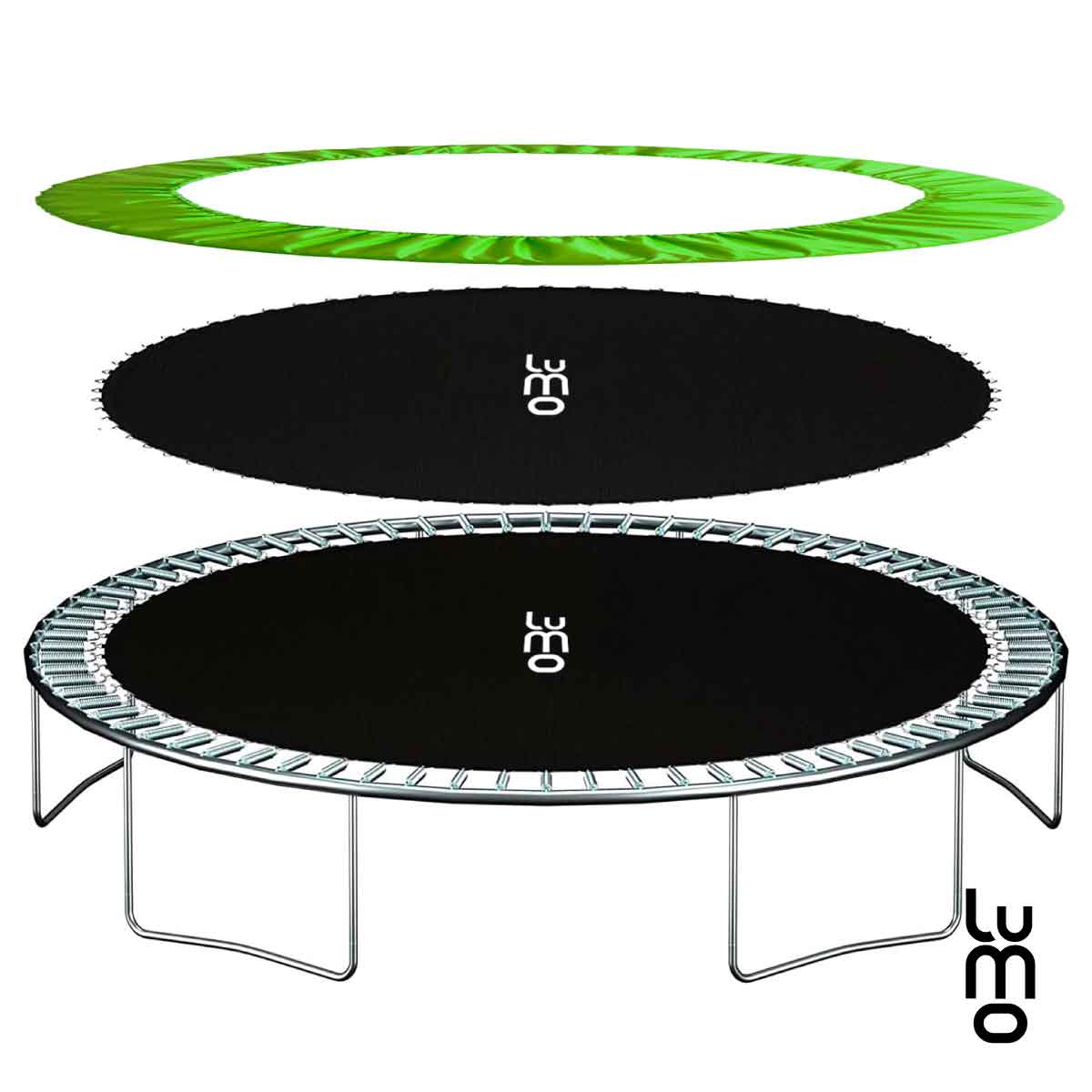 Trampoline Brincolin 12 pies 366 cm Con Malla Reforzado