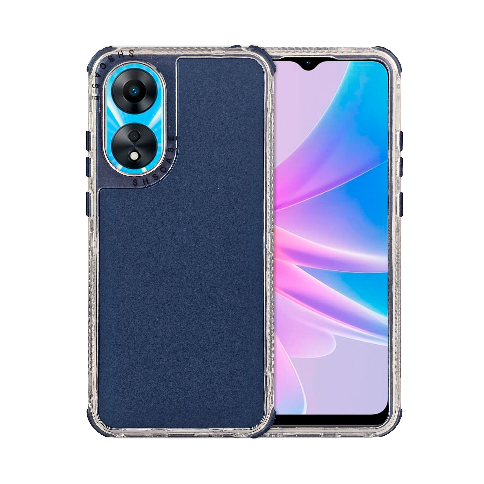 Funda Uso Rudo Rainbow 360 Azul Marino Para Oppo A78