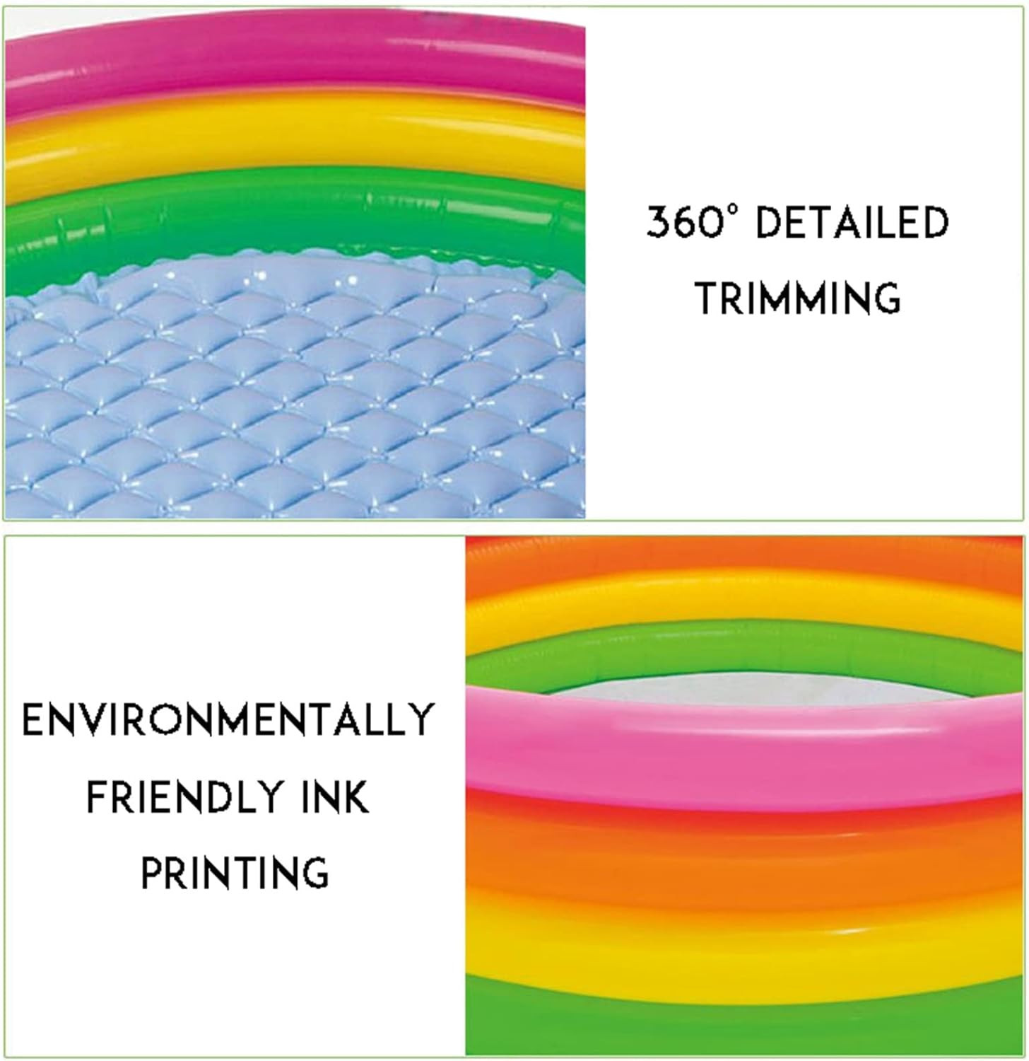 Bañera Inflable para Bebe Tina 150cm Niños Portatil Piscina  - Multicolor