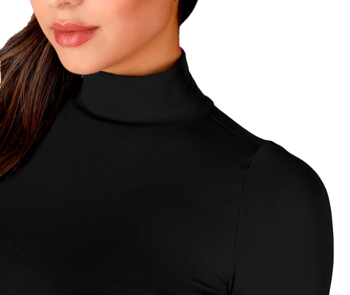 Blusa Termica  Mujer, Manga Larga, Unitalla, Cuello Alto, Playera, Casual, Basica, Camiseta, Uso Diario
