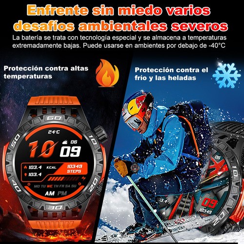 Reloj Inteligente Smartwatch Bluetooth Call Mujer Hombre negro rojo