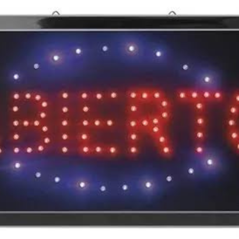 Anuncio luminoso 96 leds “ABIERTO”	MITZU	