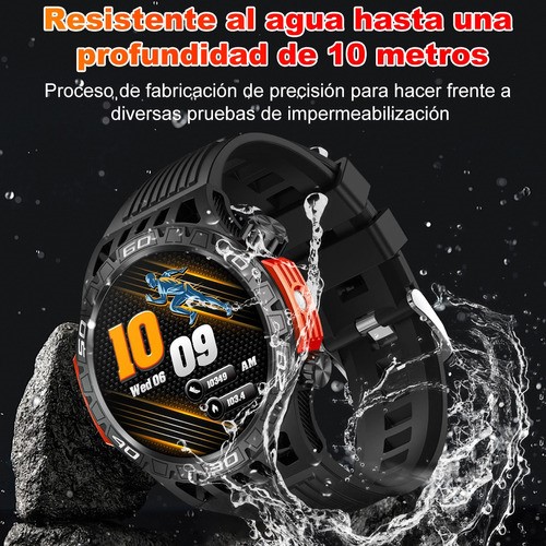 Reloj Inteligente Smartwatch Bluetooth Call Mujer Hombre negro rojo