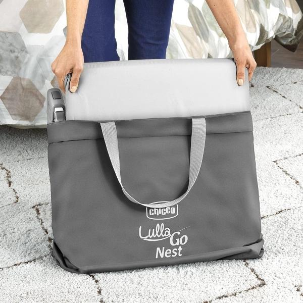 Cuna Moises Chicco Lullago Nest Poetic Ligero Gris