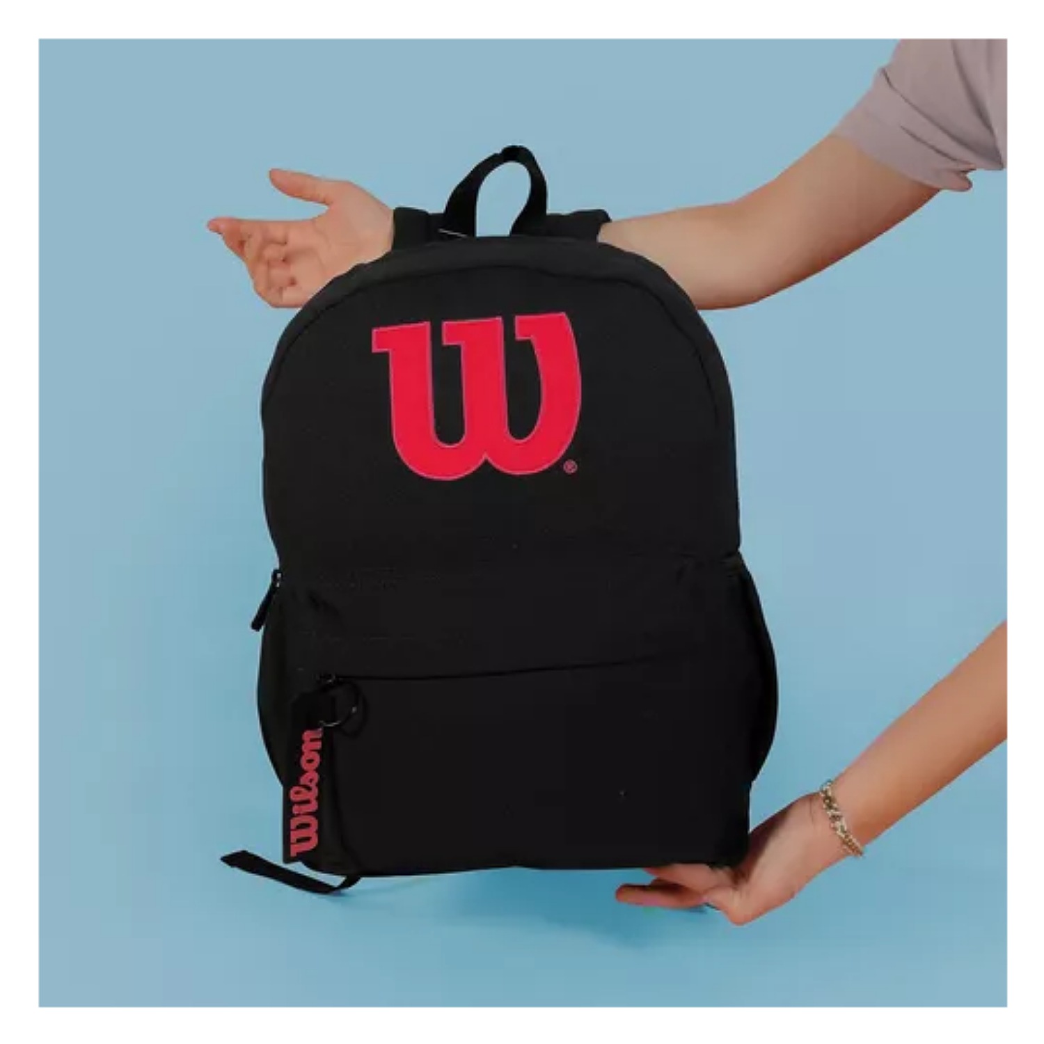 Mochila Negra Wilson Urbana Escolar Original Reforzada