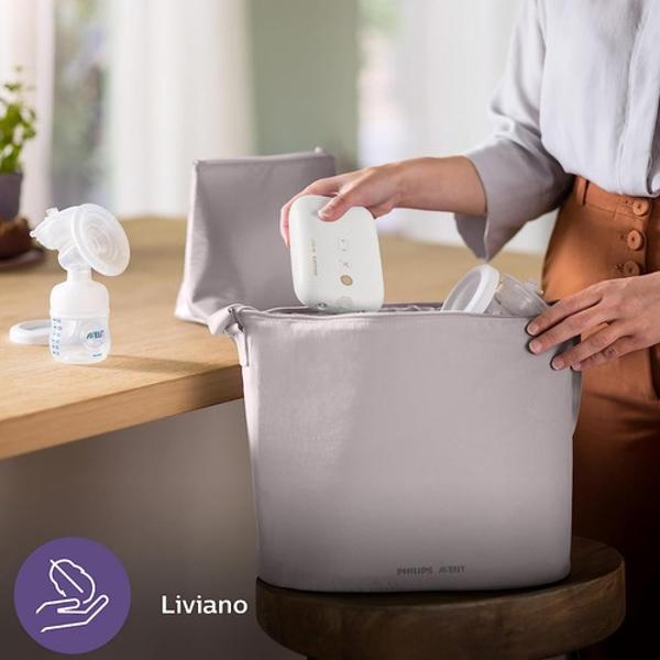 Extractor De Leche Eléctrico Doble Avent Con Biberones 12 Pz