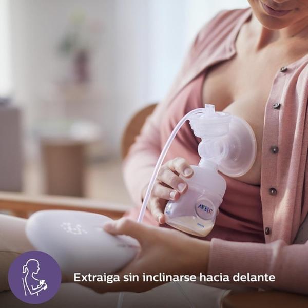 Extractor De Leche Eléctrico Doble Avent Con Biberones 12 Pz
