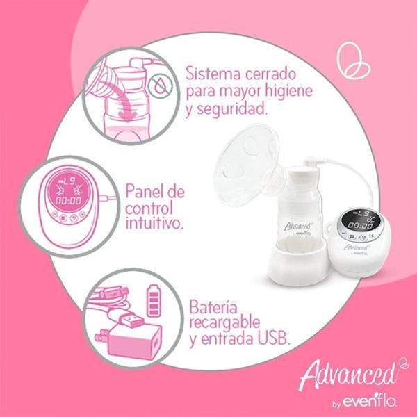 Extractor De Leche Evenflo Electrico O Pilas Botella 150 Ml