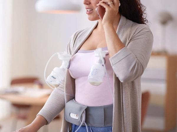 Extractor De Leche Eléctrico Doble Avent Con Biberones 12 Pz