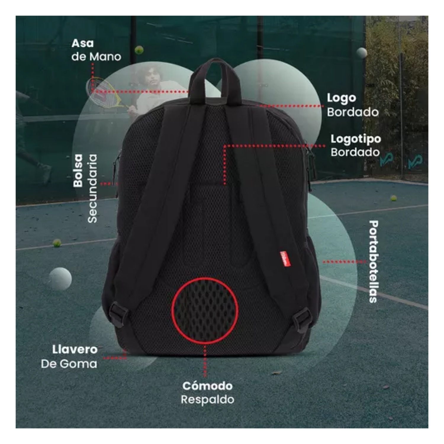 Mochila Negra Wilson Urbana Escolar Original Reforzada