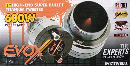 Tweeter Bullet Evox EVX1TWBUL 1 Pulg 300W RMS 8 Ohms PAR