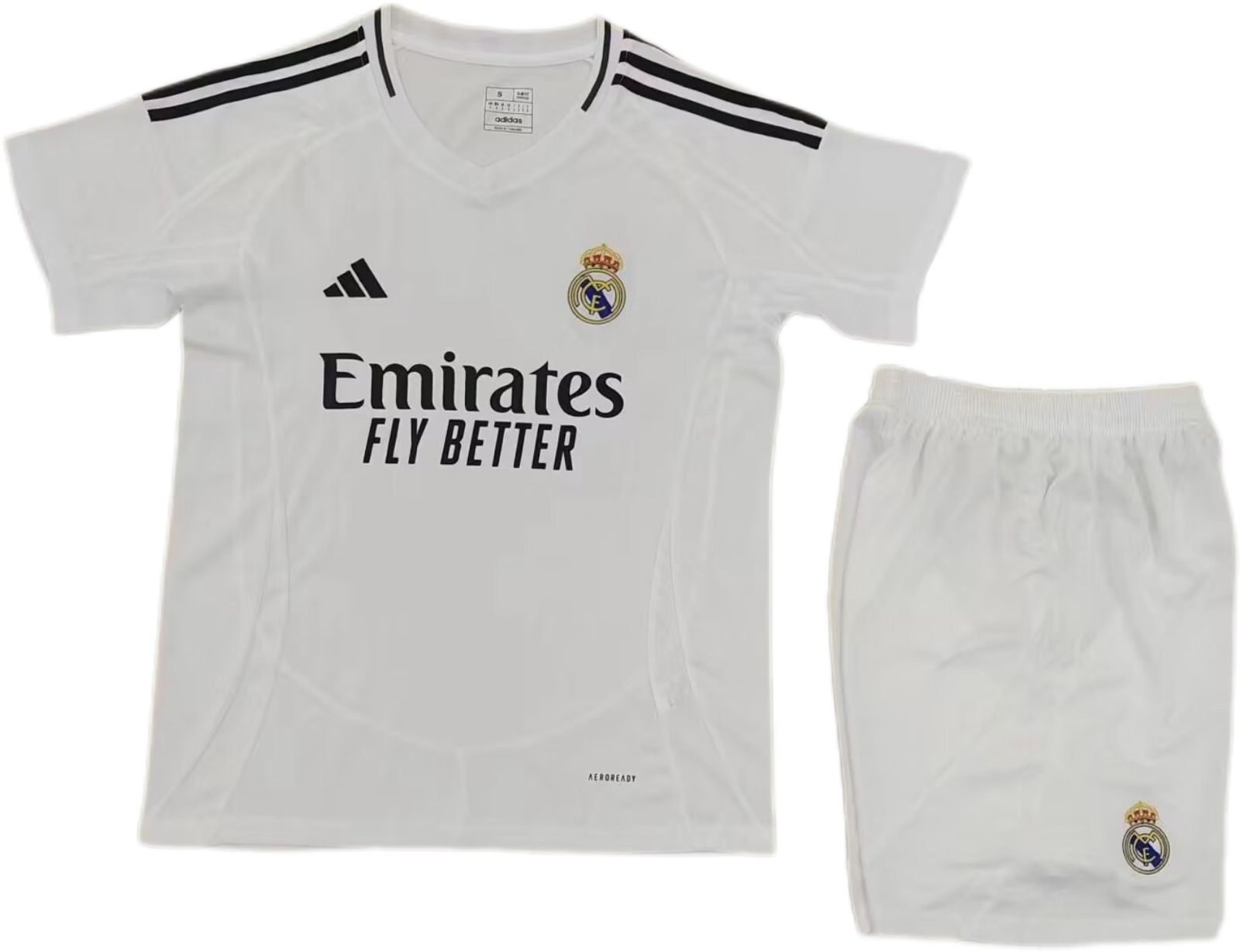 Nuevo! Uniforme Conjunto Kit Real Madrid 2024/2025 Titular Local Blanca Niño Youth Talla 1-3 años