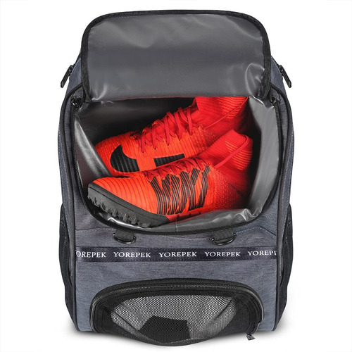 Mochila Deportiva Yorepek 1385, Mochilas Deportivas De Fútbol, Mochila Impermeable, Accesorios Futbol, Mochila Negra 40L