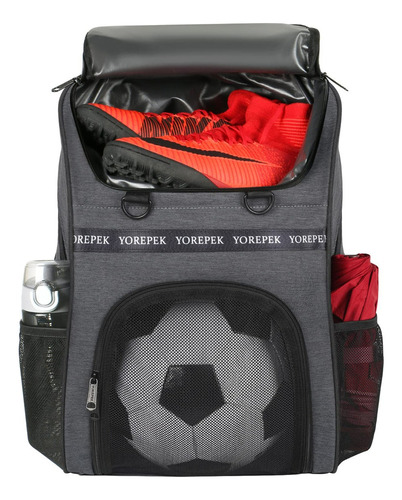 Mochila Deportiva Yorepek 1385, Mochilas Deportivas De Fútbol, Mochila Impermeable, Accesorios Futbol, Mochila Negra 40L