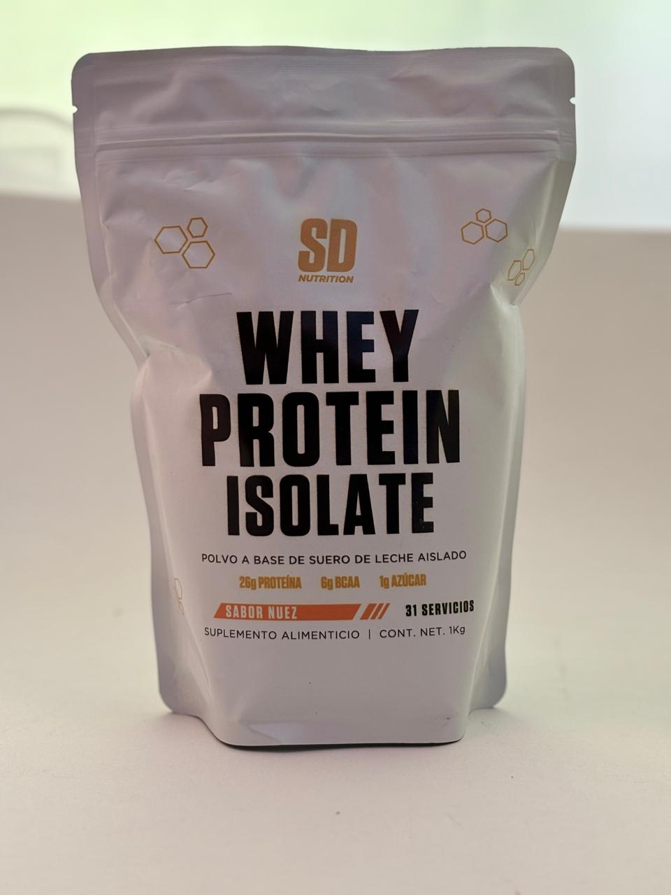 Proteina Whey SD Nutrition (1 kg) (31 serv) Sabor Nuez