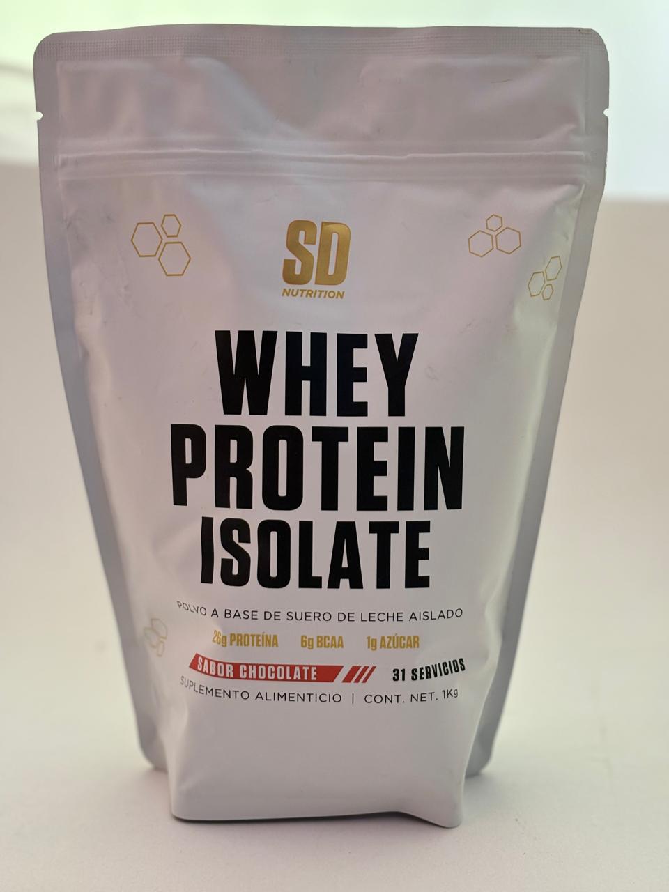 Proteina Whey SD Nutrition (1 kg) (31 serv) Sabor Chocolate 