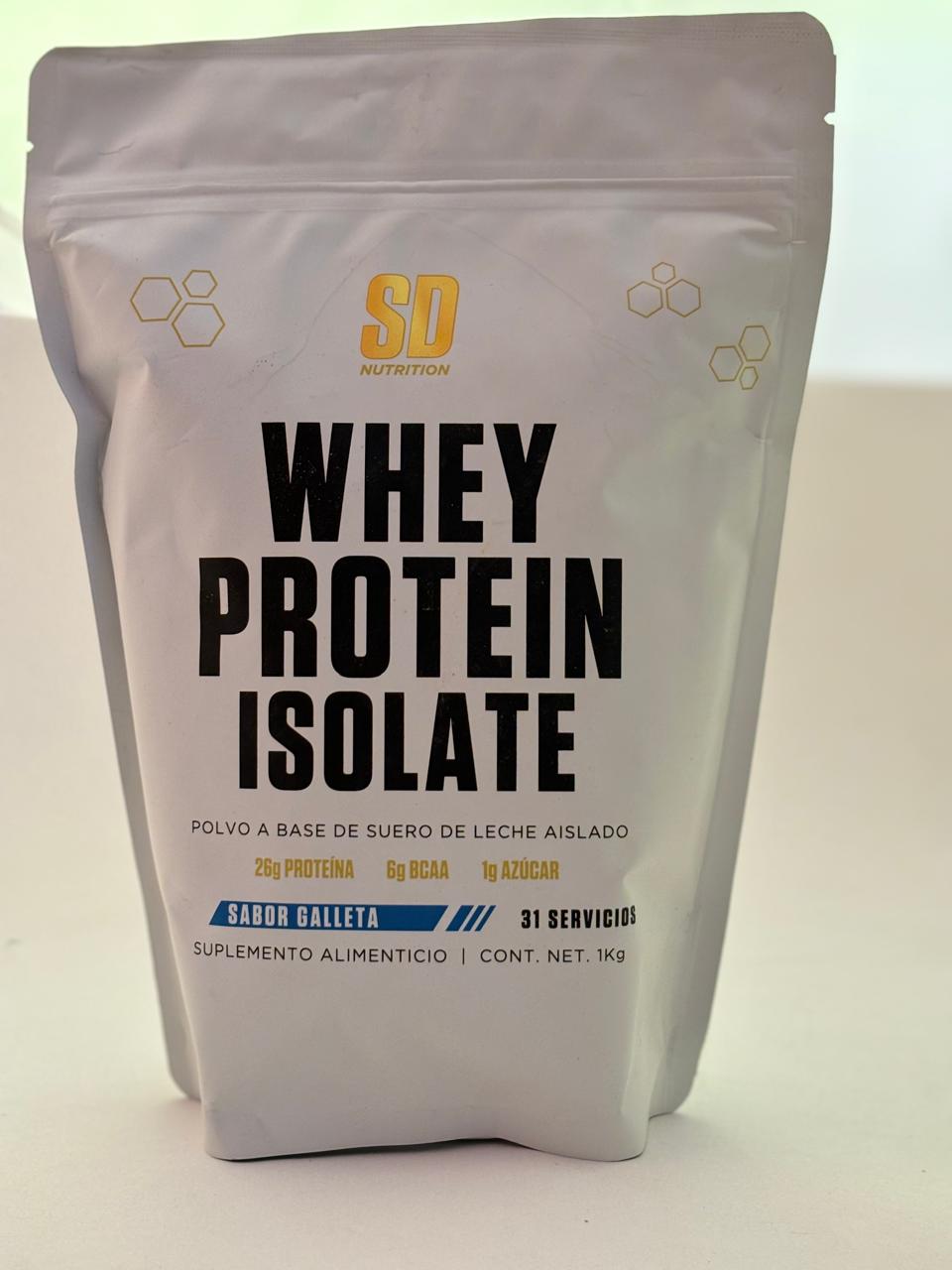 Proteina Whey SD Nutrition (1 kg) (31 serv) Sabor Galleta