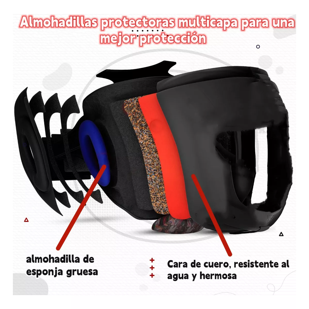 Careta Casco Para Boxeo Taekwondo De Barra Protector Cabeza