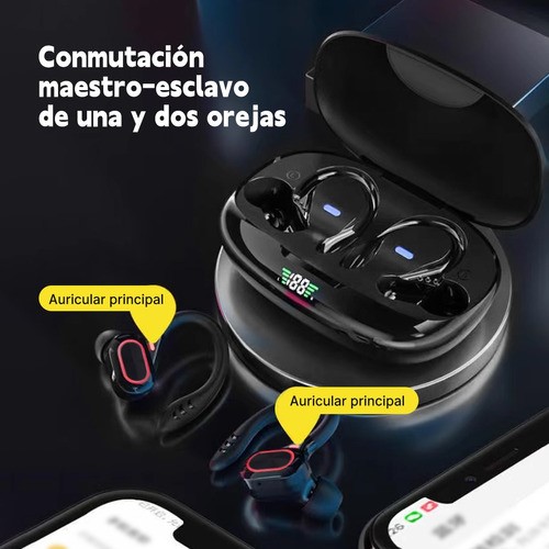 Audifonos Bluetooth Deportivos Audifonos In Ear Con Ganchos plata