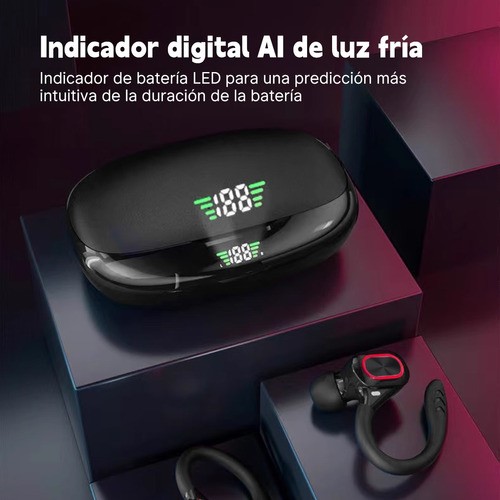 Audifonos Bluetooth Deportivos Audifonos In Ear Con Ganchos plata