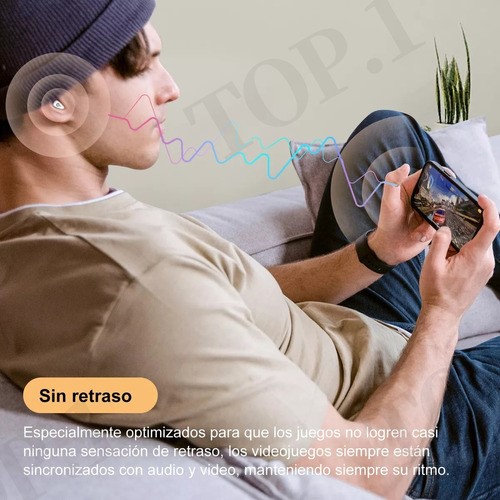 Audífonos Invisibles Verdaderamente Inalámbricos Con Bt 5.3 blanca