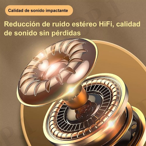Audífonos Invisibles Verdaderamente Inalámbricos Con Bt 5.3 blanca