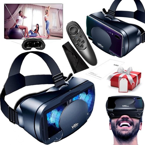 Lentes De Realidad Virtual 3d Vrg Con Controles negro