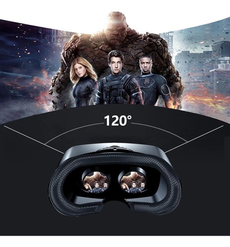 Lentes De Realidad Virtual 3d Vrg Con Controles negro