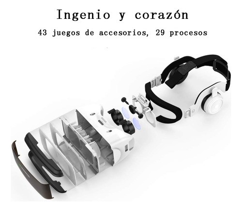 Lentes De Realidad Virtual Gafas 3d Vr Headset Y Controlador blanco